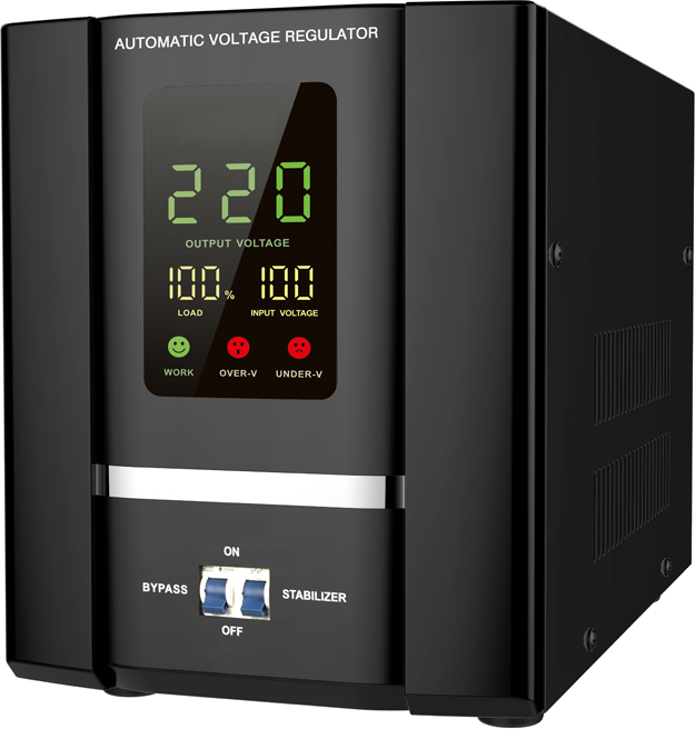 Estabilizador de Tensión con Relé 140Vca~260Vca 8KVA - Modelo: EVR-8KVA